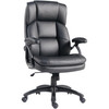 LORELL EXECUTIVE HIGH-BACK OFFICE CHAIR ADJUSTABLE HEIGHT SHT94555 BLK - BLACK