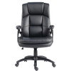 LORELL EXECUTIVE HIGH-BACK OFFICE CHAIR ADJUSTABLE HEIGHT SHT94555 BLK - BLACK