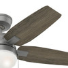 HUNTER ANTERO 52 IN. HUNTER EXPRESS INDOOR CEILING FAN - MATTE SILVER
