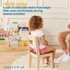 ECR4KIDS HIDEAWAY CHAIR, KIDS FURNITURE, 2-PACK - DARK WALNUT/ANTIQUE WHITE