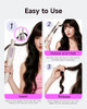 TSUYAGLA AUTOMATIC HAIR CURLER 1 1/4 INCH CURLING IRON 3 TEMP 500MILLION - WHITE