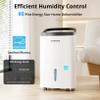 KESNOS 80 PINT DEHUMIDIFIER DOE 25 PT UP TO 5000 SQ. FT - WHITE/BLACK