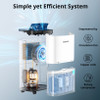 KESNOS 80 PINT DEHUMIDIFIER DOE 25 PT UP TO 5000 SQ. FT - WHITE/BLACK