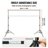 VEVOR 12 X 10 FT HEAVY DUTY BACKDROP STAND, WITH 6 CLAMPS