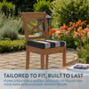 California Umbrella Outdoor Replacement Patio Chair Pad Set 2, 18 x 18 Inch