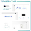 PAPORIA 36" X 24" WHITE BOARD WALL, MAGNETIC, DRY ERASE VS213-2 - WHITE