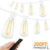 Brightever Outdoor String Lights 200FT LED Patio Lights, CMPC-O60XA - White