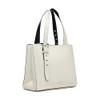 CALVIN KLEIN WOMEN'S LOWEN TRIPLE COMPARTMENT TOTE - WHITE/BLACK
