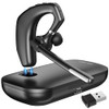 Delton Headset for Computer with Charging Case Bluetooth Headset Mic - Black