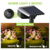 DAMINY SOLAR SPOTLIGHTS WATERPROOF IP65 AUTO ON/OFF 3000K 2 LIGHTING MODES 4PK
