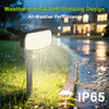 DAMINY SOLAR SPOTLIGHTS WATERPROOF IP65 AUTO ON/OFF 3000K 2 LIGHTING MODES 4PK