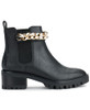 KARL LAGERFELD PARIS WOMEN'S LUG BOTTOM PIERSON MID SHAFT BOOTS - SIZE 9 - BLACK New