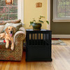 CASUAL HOME WOODEN LARGE PET CRATE END TABLE BLACK 24"W X 36.5"D X 29.25"H