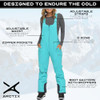 ARCTIX 14950X Women's Ski Bibs Insulated Pants Bluebird M/29" Inseam Winter New