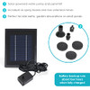 SUNNYDAZE DECOR SOLAR PUMP PANEL KIT WITH BATTERY PACK AND LIGHT - AMP-P022C