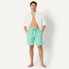 AMAZON ESSENTIALS MEN'S 9" SWIM TRUNKS MESH POCKETS - SIZE LARGE - GEO New