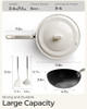 STACKBEAR CARBON STEEL WOK PAN - 11.8 INCH PRE-SEASONED FLAT BOTTOM CHINESE