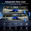 LINGDU LD4K MAX MIRROR DASH CAM WITH 4K FRONT AND 2.5K REAR CAMERA - BLACK