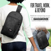 SOLO NEW YORK TABLET SLING BAG CROSSBODY BAG TRAVEL WALKING HIKING BLACK New