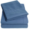 SWEET HOME COLLECTION 1500 SUPREME COLLECTION KING DENIM BLUE HAPPINESS New