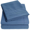 SWEET HOME COLLECTION 1500 SUPREME COLLECTION KING DENIM BLUE HAPPINESS New