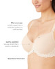 WACOAL WOMEN'S EMBRACE LACE CONTOUR BRA 34D - SIZE WOMEN 34D - SAND