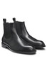 BOSS MEN'S TAYIL SMOOTH LEATHER SLIP ON CHELSEA BOOT - MEN SIZE 9 - BLACK