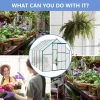 ALUMINUM 6×10 FT OUTDOOR PATIO WALK-IN SPACIOUS GREENHOUSE - GREEN
