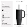 HYDRO FLASK 40 OZ CLEAR LID TUMBLER WITH STRAW HANDLE - INSULATED - WHITE