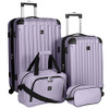 Travelers Club Midtown Hardside 4-Piece Luggage Travel Set - Lilac
