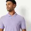 AMAZON ESSENTIALS SLIM-FIT SHORT-SLEEVE COTTON PIQUE POLO SHIRT M - LILAC New
