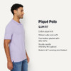 AMAZON ESSENTIALS SLIM-FIT SHORT-SLEEVE COTTON PIQUE POLO SHIRT M - LILAC New
