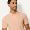AMAZON ESSENTIALS SLIM-FIT SHORT-SLEEVE COTTON POLO SHIRT MEN M PALE PEACH New