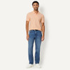 AMAZON ESSENTIALS SLIM-FIT SHORT-SLEEVE COTTON POLO SHIRT MEN M PALE PEACH New