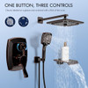 ELLO&ALLO TUB AND SHOWER FAUCET SET, BATHROOM SYSTEM, VITEK - OIL RUBBER BRONZE