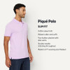 AMAZON ESSENTIALS SLIM-FIT COTTON PIQUE POLO SHIRT MEN M LAVENDER