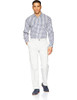 AMAZON ESSENTIALS CLASSIC WRINKLE-RESISTANT FLAT-FRONT CHINO LIGHT GRAY 32X30