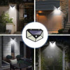 2 Pack 100 LED Outdoor Solar Lights with Motion Sensor and 3 Lighting Modes