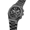 TUCCI ITALY STAINLESS STEEL QUARTZ UNISEX WATCH – MIYOTA MOVEMENT, 5 ATM - BLACK
