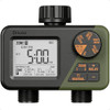 DIIVOO SPRINKLER TIMER 2 ZONE PROGRAMMABLE WATER HOSE TIMER 2 OUTLET - GREEN New
