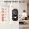 YHV KEYLESS ENTRY DOOR LOCK CAMERA FINGERPRINT SMART LOCK APP REMOTE - BLACK New