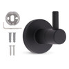 HIGHCRAFT SINGLE ROBE HOOK IN MATTE BLACK - BLACK