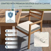 CALIFORNIA UMBRELLA OUTDOOR PATIO CHAIR PAD SET OF 2 18 X 18" - WHITE New