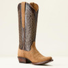 ARIAT WOMEN'S ARENA DIRT WESTERN BOOT TAN ROUGHOUT/TOFFEE CRUNCH - SIZE 9.5