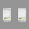 HOME DECORATORS COLLECTION WHITE CORDLESS FAUX WOOD BLINDS - WHITE