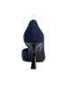 KARL LAGERFELD WOMEN'S KIPTON STILETTO PUMP PINS - SIZE: WOMEN 10 - DARK DENIM