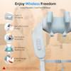 OHIELE CORDLESS NECK MASSAGER WITH HEAT 6D KNEADING SHIATSU NM2-CLOUD/GRAY New