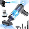 ANGUASS VACUUM CAR CLEANER HANDHELD CORDLESS: 20000PA HIGH POWER VACUUM - BLACK