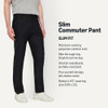 AMAZON ESSENTIALS MEN'S SLIM FIT 5 POCKET COMMUTER PANTS 32W X 30L BLACK New