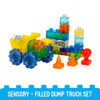 JELLY BLOX CONSTRUCTION DUMP TRUCK SET 30 PIECES TODDLER PRESCHOOL - MULTICOLOR